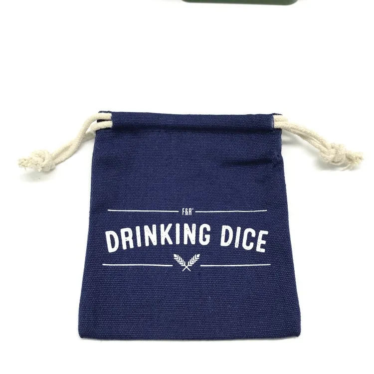 New Wholesale Cotton Fabric Jean Denim Cloth Drawstring Pouch Bag