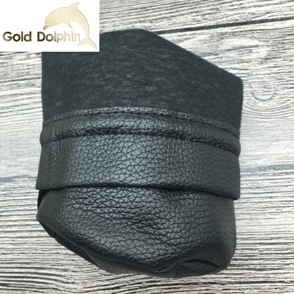 Custom Luxury Manufacturer Black PU Leather Jewelry Drawstring Bag with round bottom