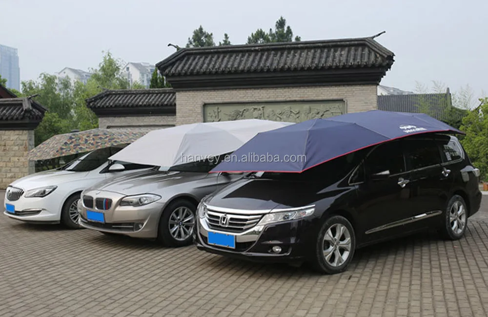 Высококачественный многоцветный автоматический автомобильный Зонт с защитой от града для внутреннего дворика