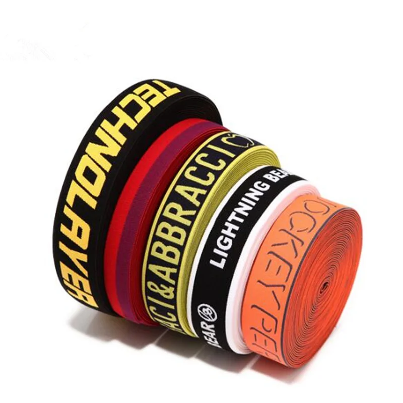 soft elastic rubber tape 3.5cm jacquard elastic With for underwear