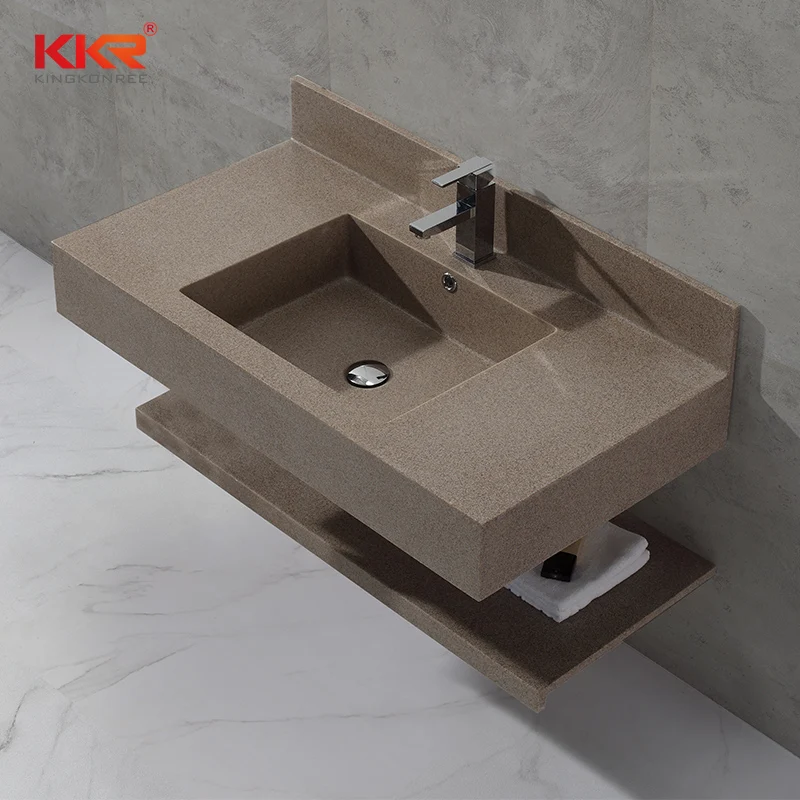 
Bathroom Countertops Vanity Tops Cabinet Vanity Washbasin Acrylic Solid Surface Hand Washbasin 