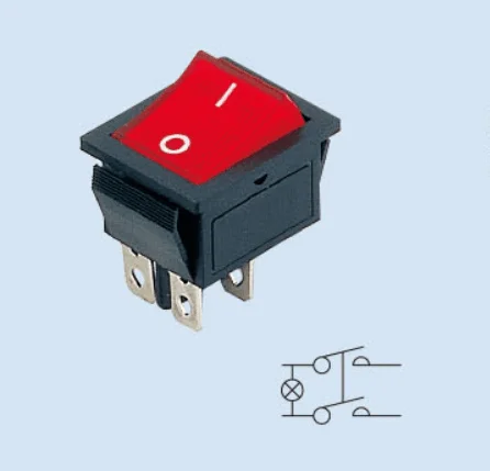 6A 125 В ПЕРЕМЕННОГО ТОКА С Подсветкой Rocker Switch KCD4-201N