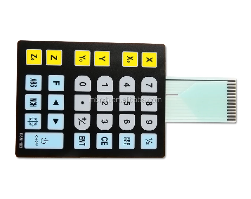 multi color custom membrane switch prototype membrane keyboard