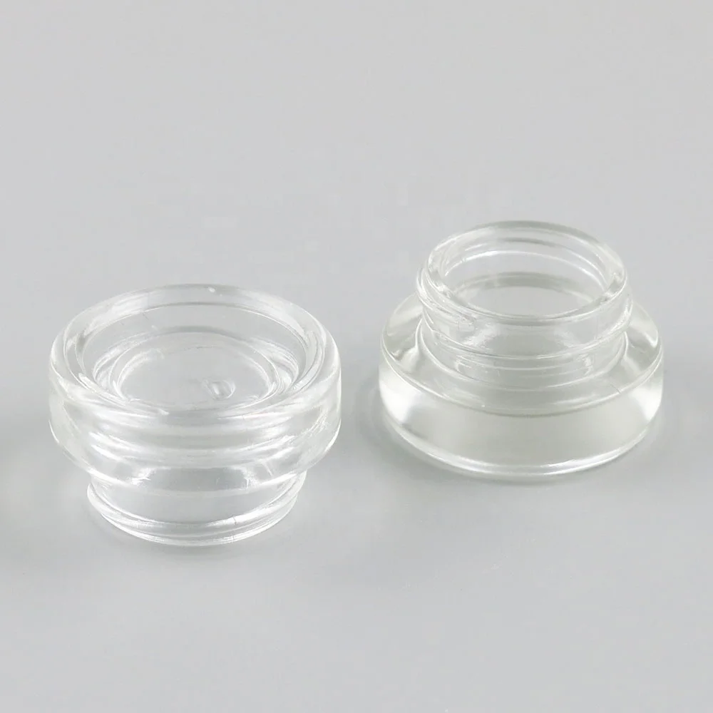 Wholesale 3g Clear Glass Cream Jar Eye Cream Skin Sample Experience Cosmetic Packaging Container Balm Jar