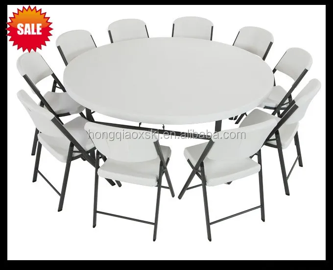 180cm 1.8m 6FT Banquet catering Plastic Folding table,modern easy storage restaurant 6ft folding round table