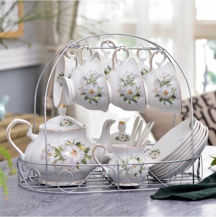 
Wholesale countryside ceramic milk jar with handle 