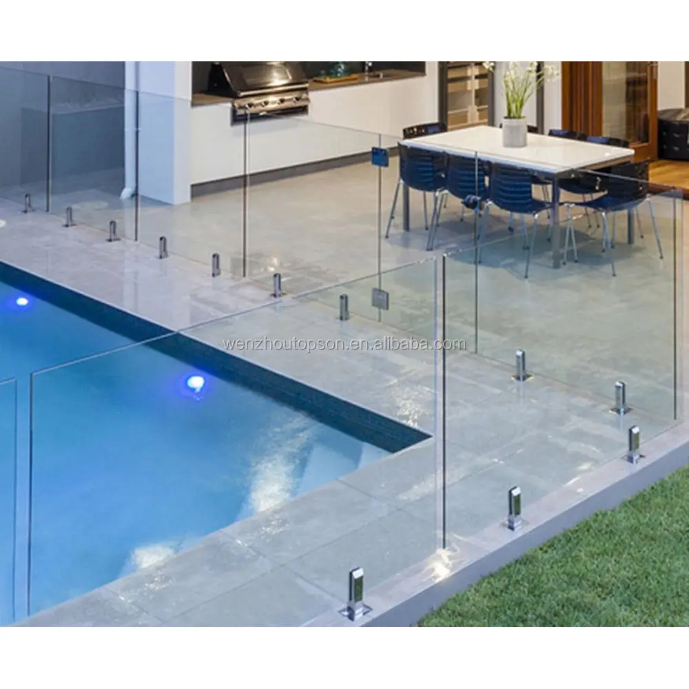 Алюминиевые бескаркасные стеклянные зажимы для ограждения зажим балюстрада восьмиугольный стеклянный современный