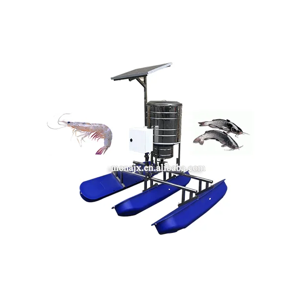 
Solar Auto Feeder For shrimp fish pond with rotating and throwing type 