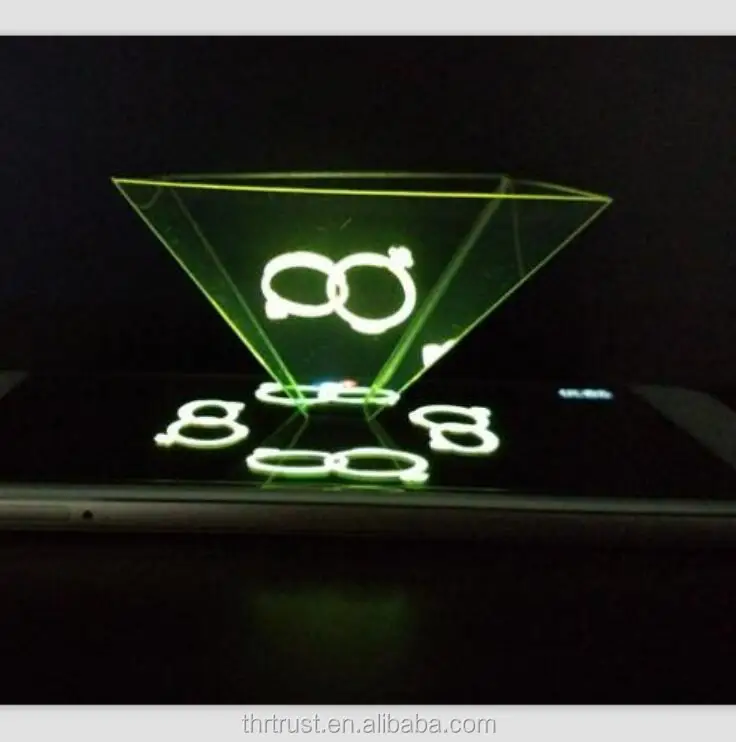 Newest Mini 3D Holographic Projection for 3.5~6.0 inch smart mobile phones 3D Laser Holographic Projection display