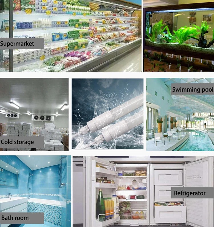 
cold storage refrigerator led tube light t8 IP68 waterproof 5 years warranty 