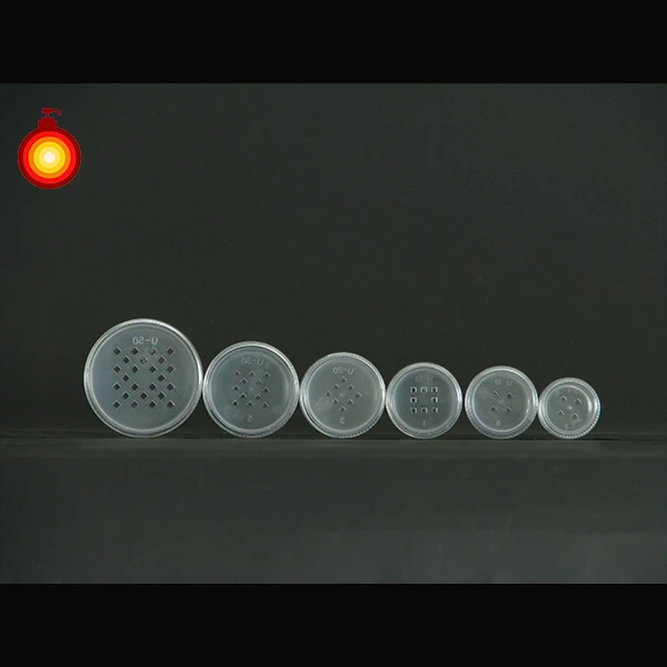 Plastic sifters of 5ml~50ml round mini PS clear container loose powder jar