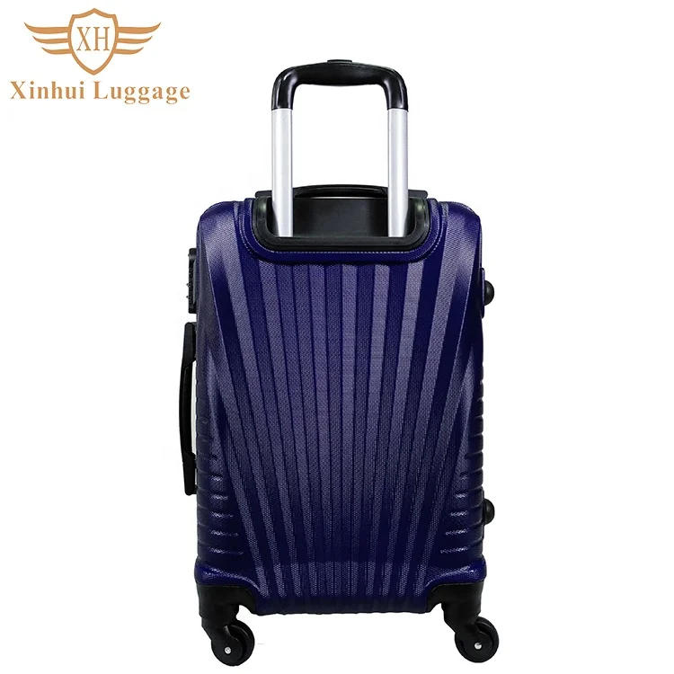 Chinese cheap factory price 3 pcs travel trolley suitcase abs frame luggage set