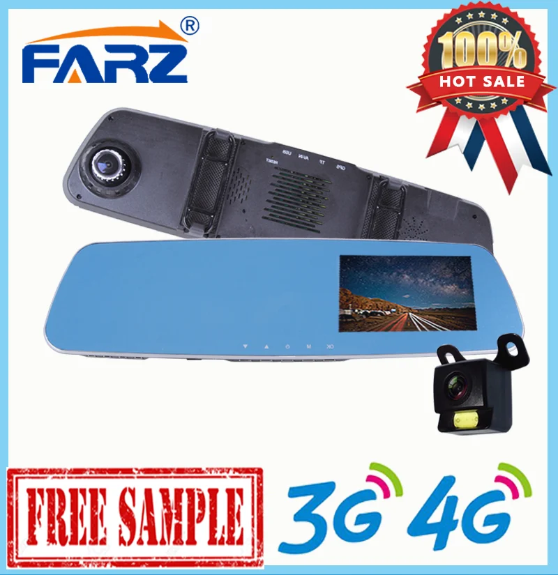 Car DVR mirror rearview mirror car gps with dvr FHD 1080p Parking monitoring dashcam FC760