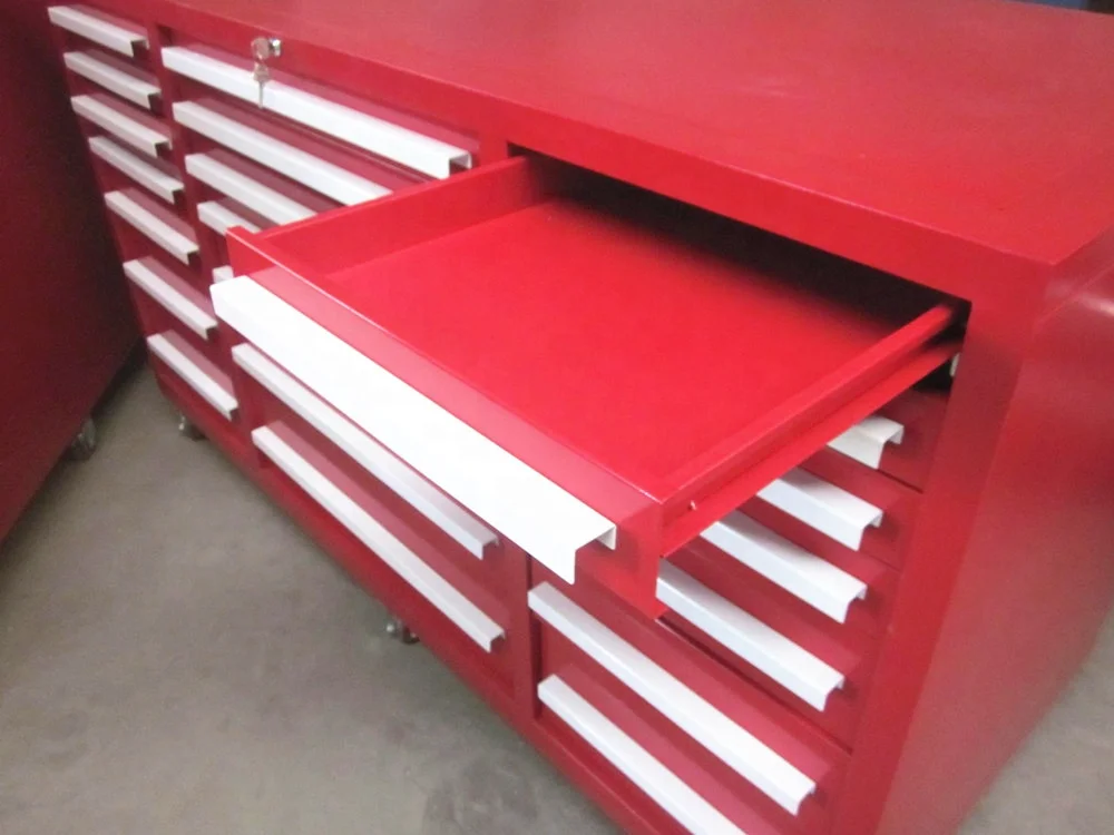 72 Inch Tool Cabinet With Drawers and Doors Used in Workshop Stainless Teel Structure for General Use