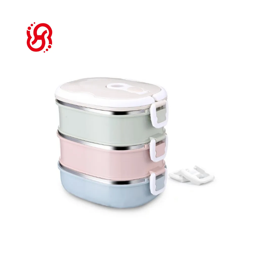 
Cheap Price High Quality Thermal Stainless Steel Insulated Divided Lunch Box Container Set Retain Freshness 