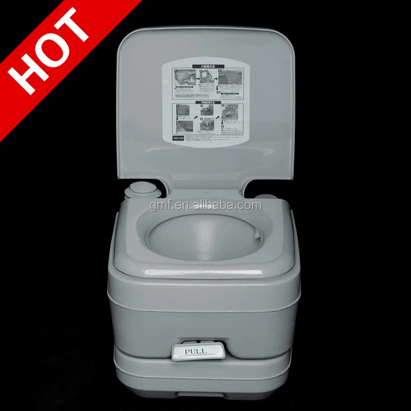 GMF one piece 10L 20L New! China Top quality cheap price coloured mobile public portable plastic toilet for sale!