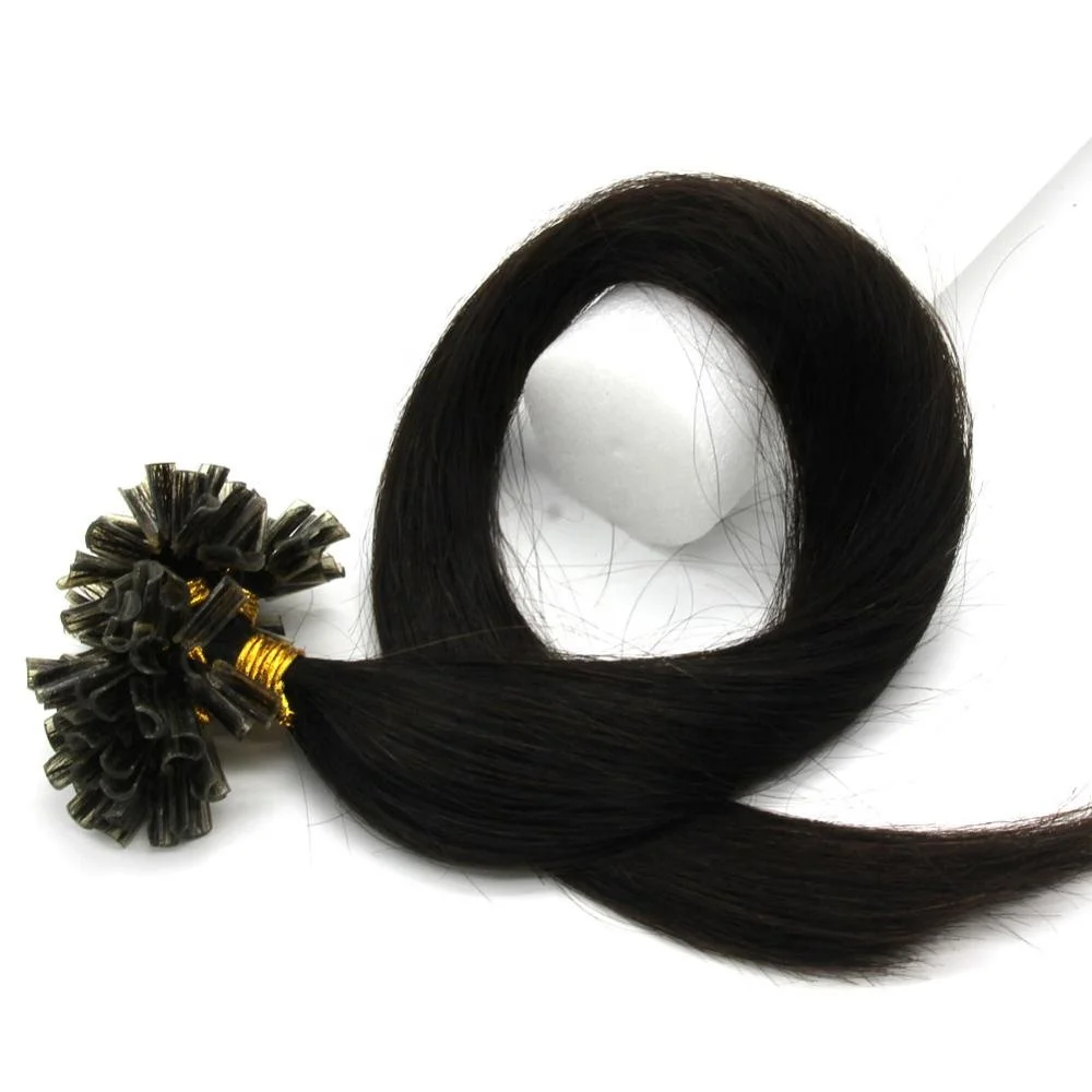 Оптовая продажа, Кератиновый U-образный кончик для наращивания человеческих волос Remy, прямые волосы 100s 16-26 дюймов, предварительно скрепленные человеческие волосы для наращивания