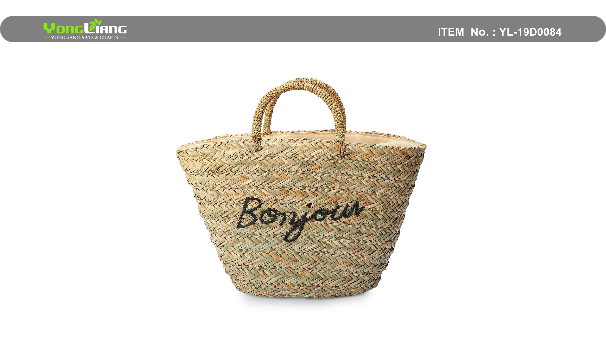 natural straw bag handmade woven handbag braid weaving handbag bag