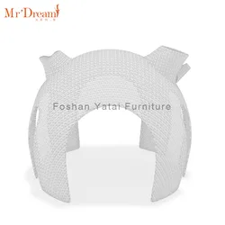 Mr.Dream luxury waterproof cast aluminum rattan outdoor garden decorated wedding rattan gazebo