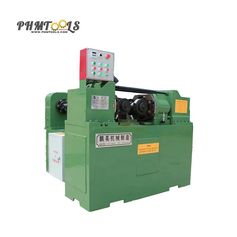 Automatic screw bolts making machine , threaded rod threading machine , bar thread rolling machine