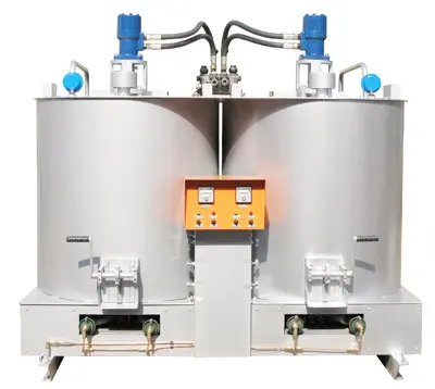 Hydraulic Double-Cylinder automatic temperature control Thermoplastic paints pre-heatering machine, paints melting machine