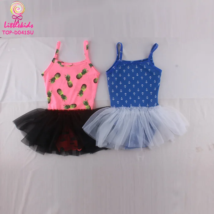 Girls Spandex / Cotton Camisole Chiffon Skirt Leotard Kids Ballet Dress Princess Baby Tutu Leotard