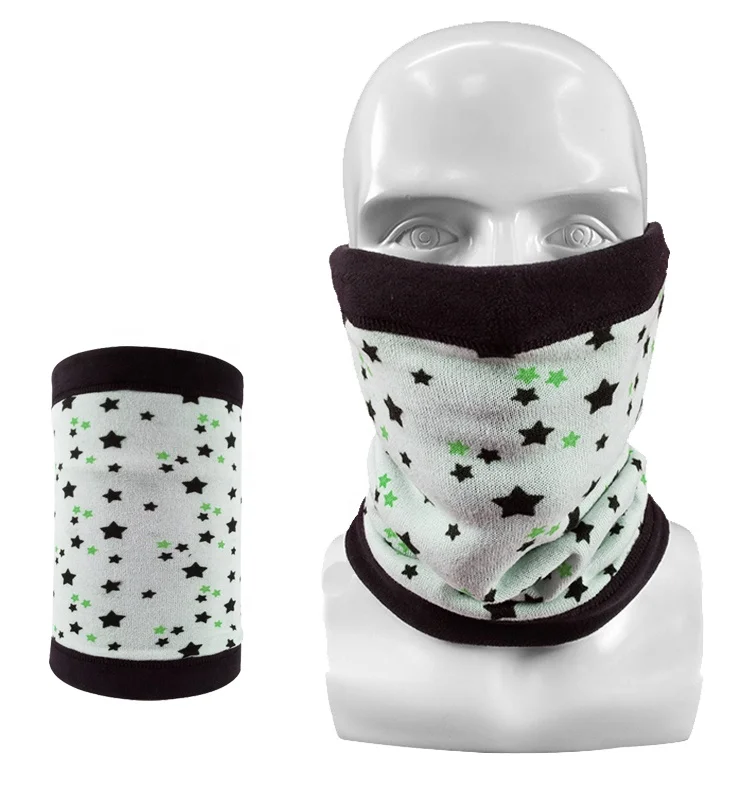 Многофункциональный флисовый зимний трубчатый шейный обогреватель с принтом логотипа на заказ