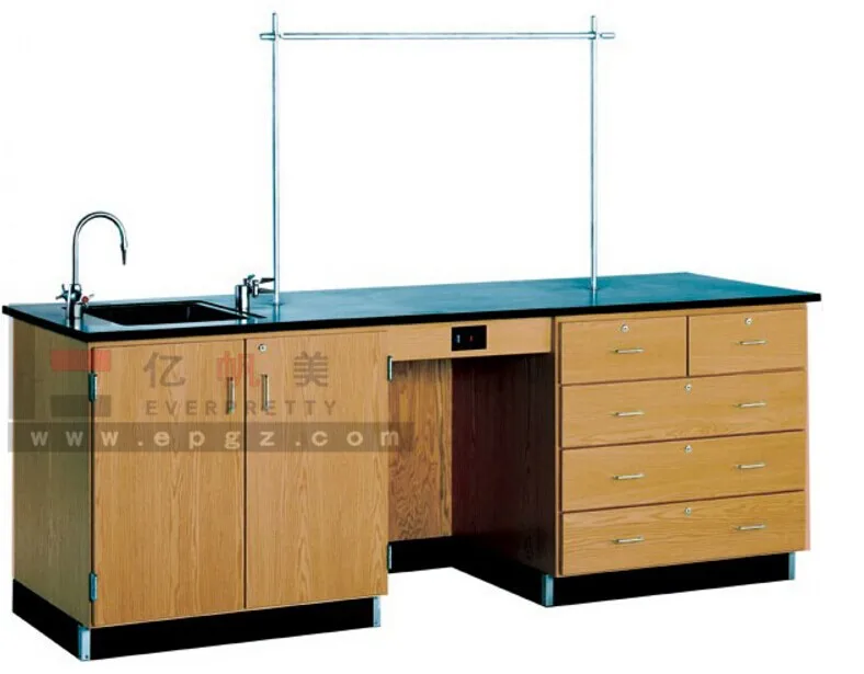 New School Chemistry Laboratory Apparatus Equipment Laboratory Table with Chemical Resistant Sink