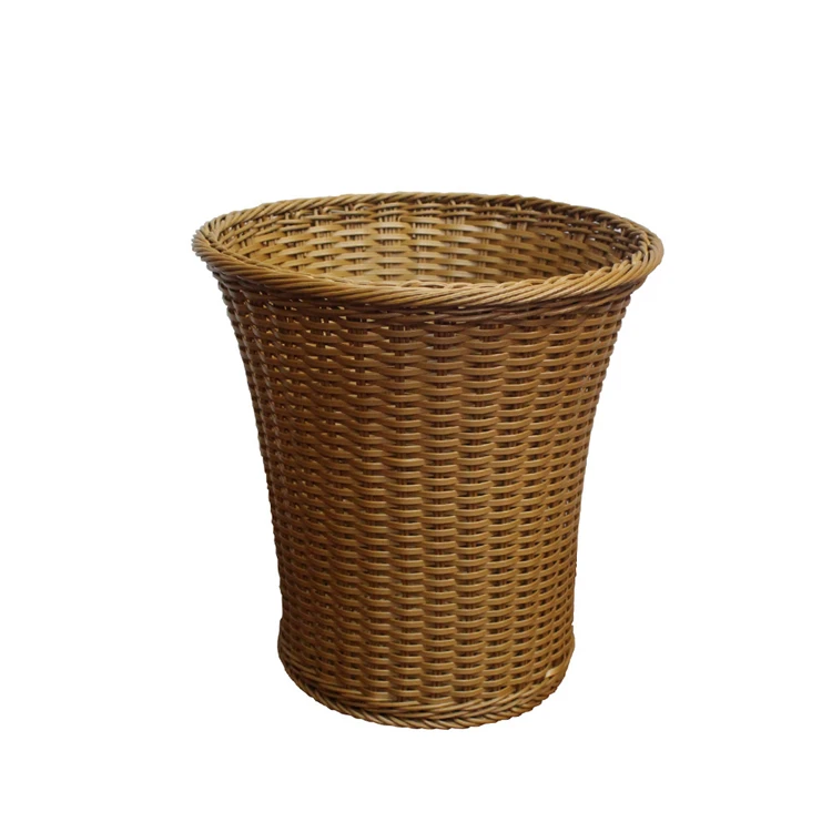 Factory Direct Sale Rattan Plastic Laundry Hamper Plastic Laundry Basket