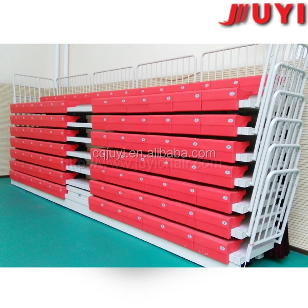 JY-750 CE retractable gym bleachers telescopic seating bleacher folding grandstand retractable gym bleachers