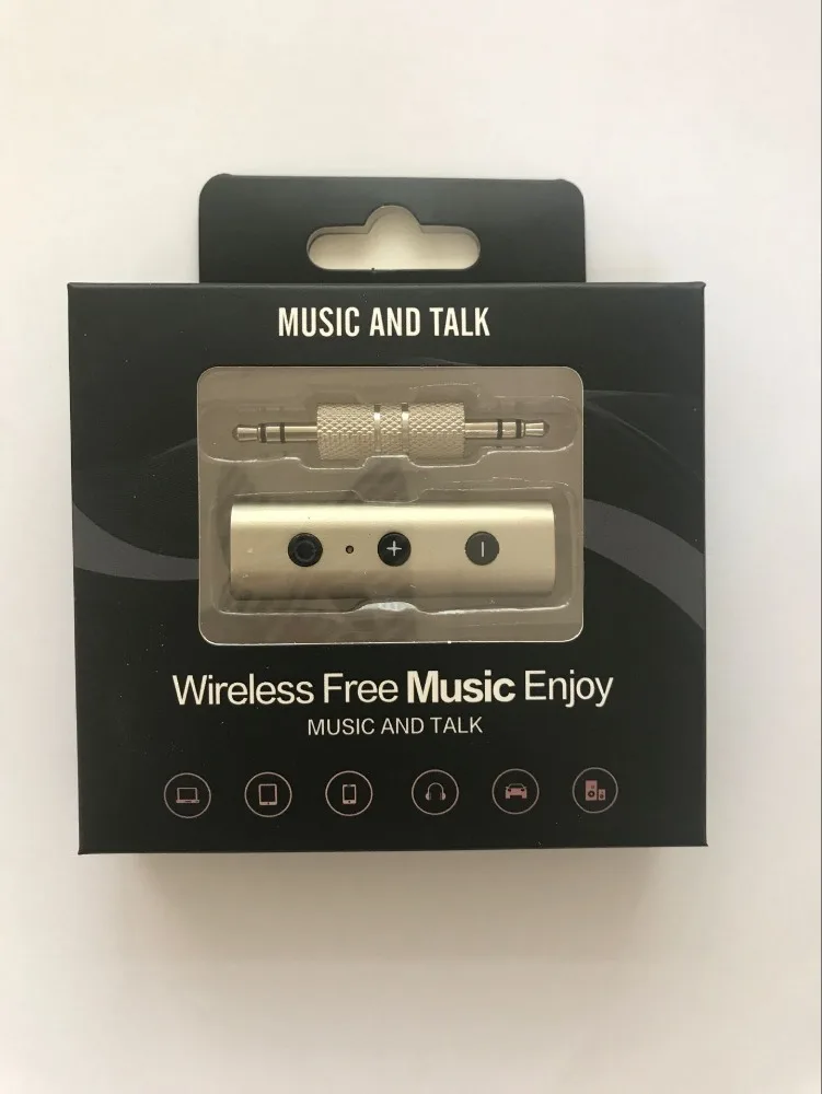 Портативный мини-приемник Bluetooth автомобильный адаптер громкой связи автомобильные комплекты