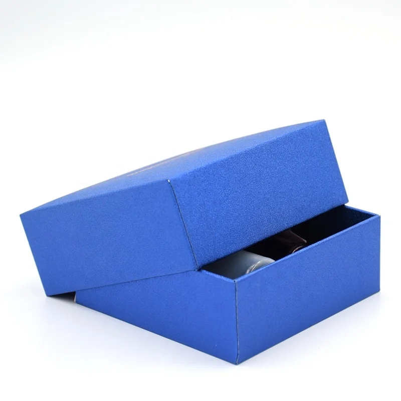 Customized logo square essential oil bottle cosmetic packaging lid and base paper Box