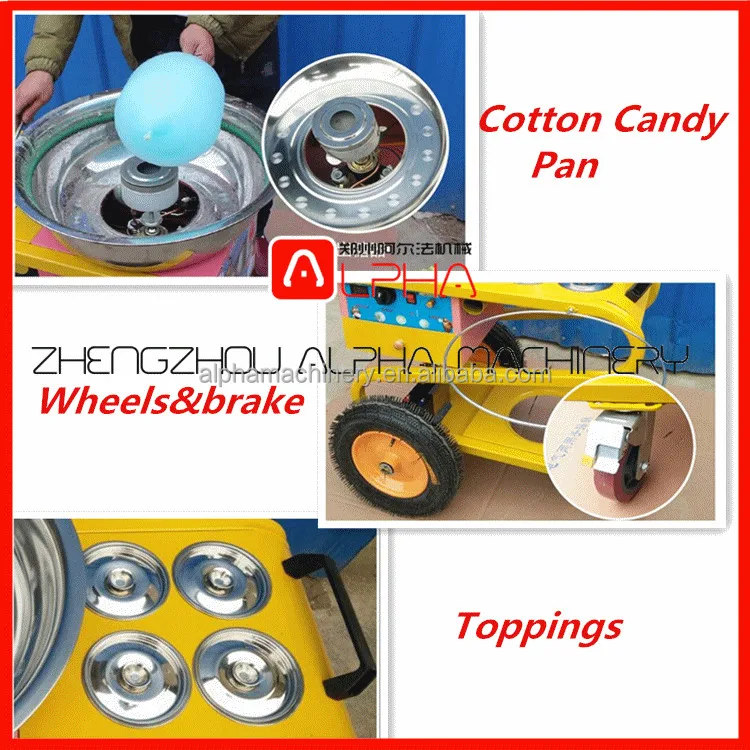 Professional battery operated flower cheap gas cotton candy floss machine for sale/marshmallow machine