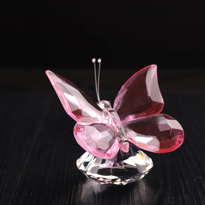 Wholesale wedding favor crystal butterfly figurine for decoration