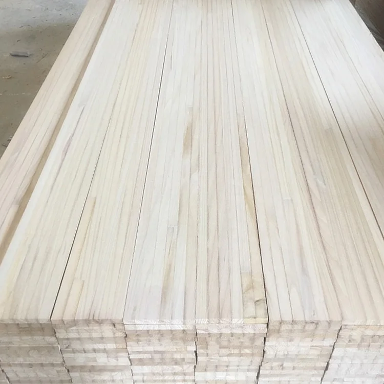 
Factory price natural color paulownia wood sawn timber 