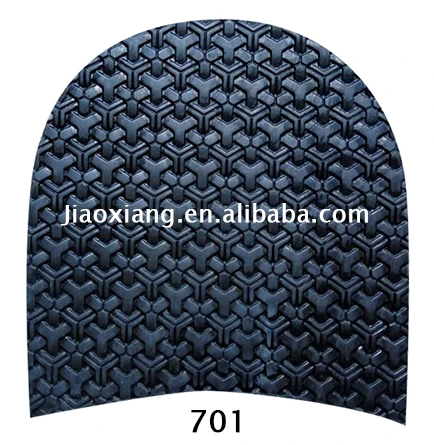 2016 New Design Shoe Sole Materials,Rubber Half Heel 701 for Shoes Repair