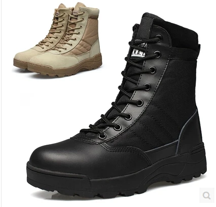 Мужские военные тактические ботинки, водонепроницаемая Нескользящая уличная дорожная обувь, черные кроссовки для мужчин, походная обувь на молнии
