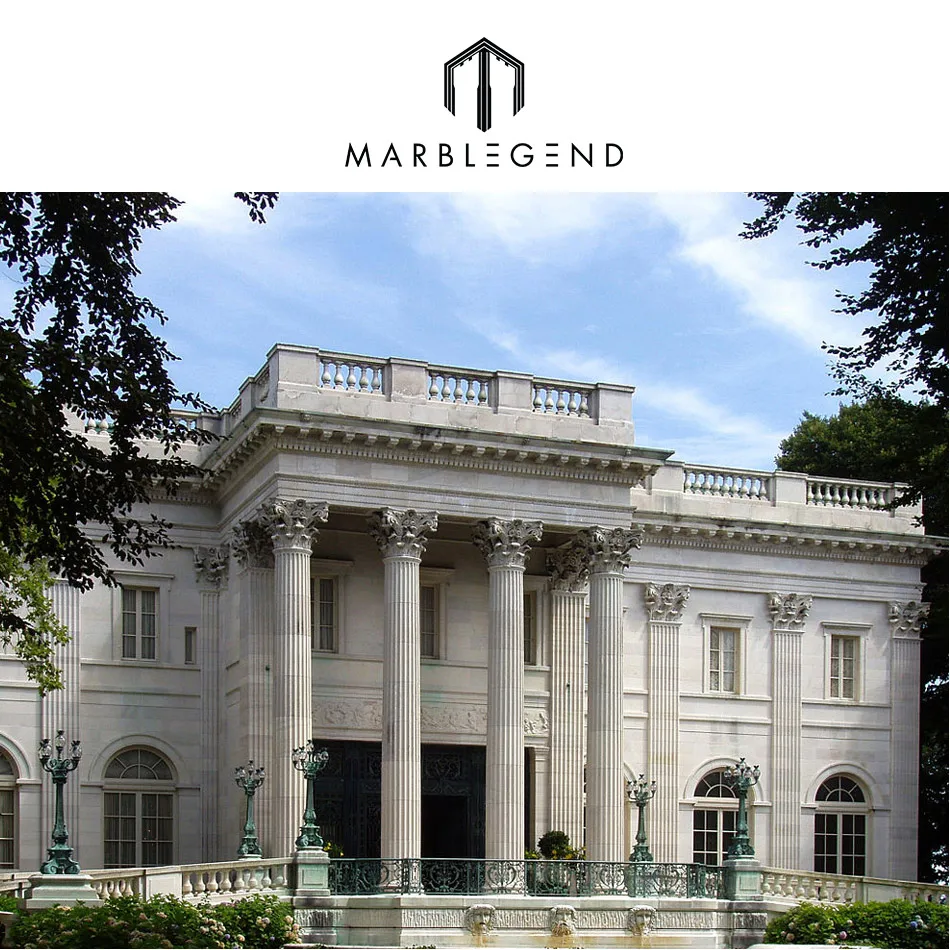 Использование в вилле Римский полый мраморный камень ворота стойка дизайн