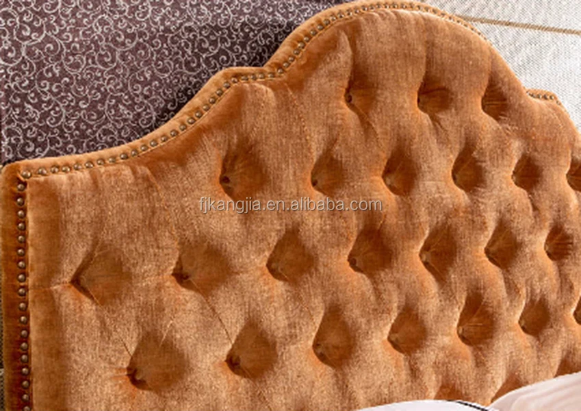 
European Style High Headboard Fabric Bed 