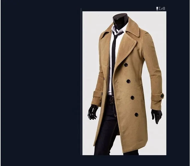 Großhandel 2017 Fashion Heißer Verkauf Trenchcoat Männer Doppelknöpfe Sobretudo Masculino Slim Fit Lange Trenchcoat Für Männer Herbst Mantel Männer Großhandel 2017 Fashion Heißer Verkauf Trenchcoat Männer Doppelknöpfe Sobretudo Masculino Slim Fit Lange Trenchcoat Für Männer Herbst Mantel Männer