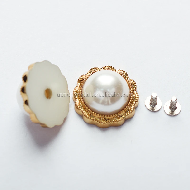 
Fashion Plastic Pearl Rivet Button Decoration For Shoes/Bag 