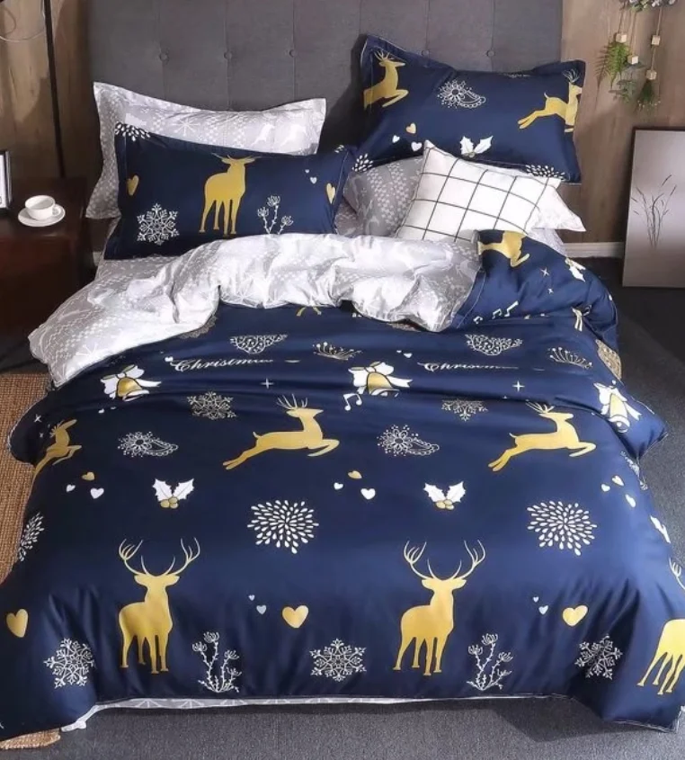 3 Piece home bedding comforter sets luxury- Home textile luxury satin patchwork quilt- Microfiber sheet set