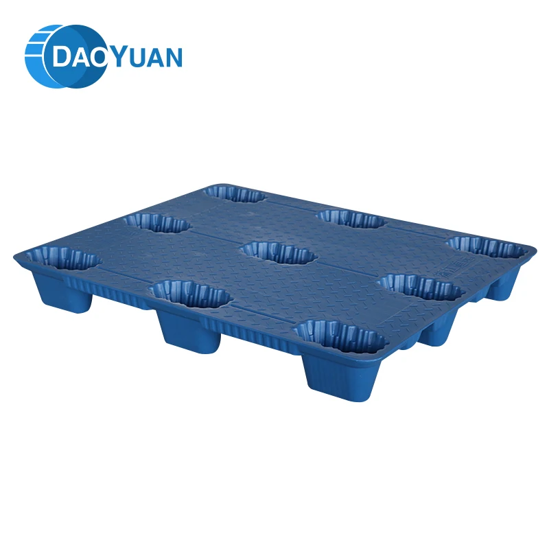 Newest 9 feet 1000*1000 anti-slip plastic pallet light duty