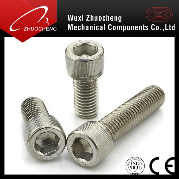 High quality DIN912 stainless steel socket head cap screw with ISO certification