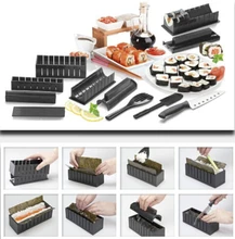 11 Pack New DIY Easy Sushi Maker Machine Kit Rice Roller Mold Roller Cutter Kitchen Cooking Tools Set