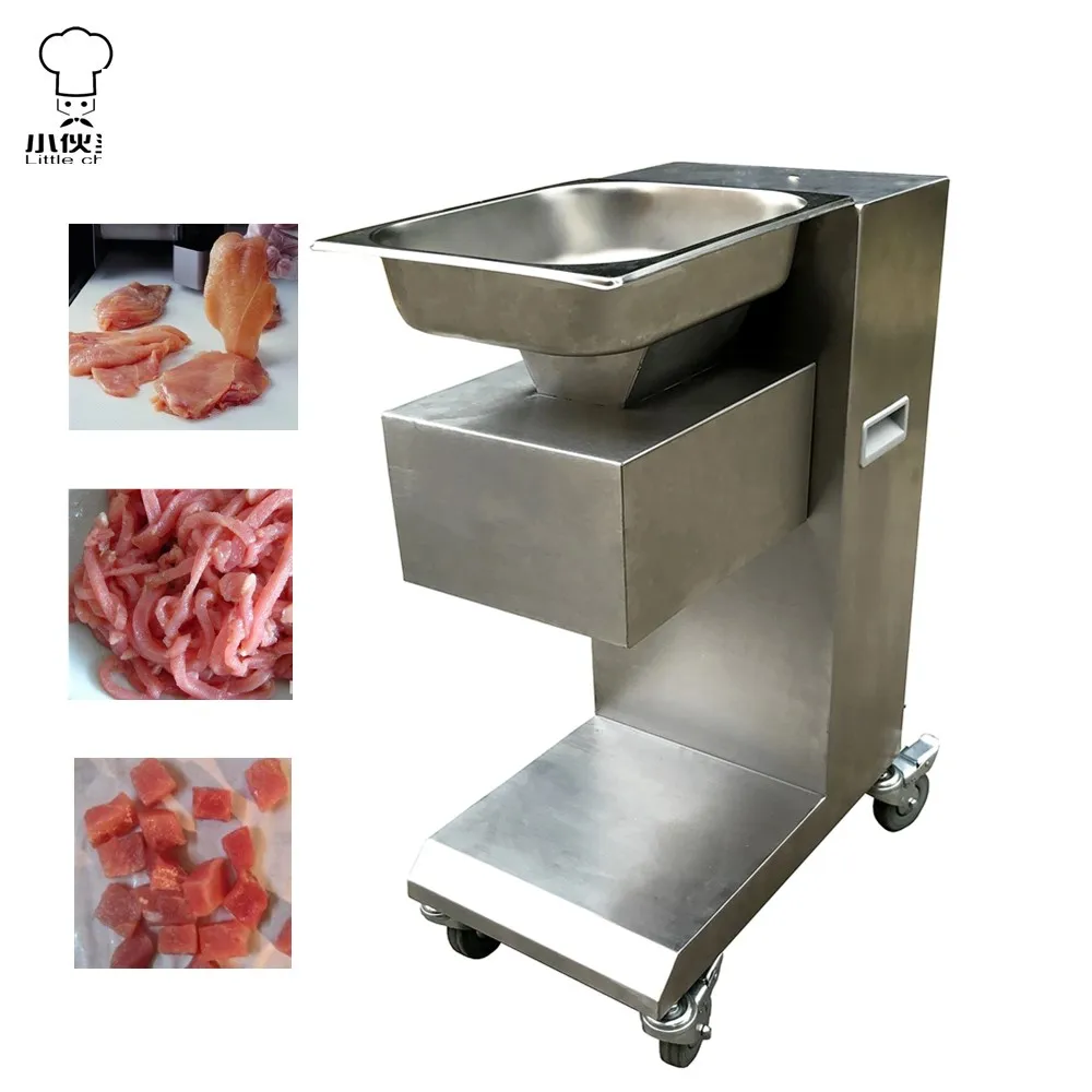 Restaurant use 2018 meat cutting machine Stainless steel Fresh Meat Slicer meat cube cutter
