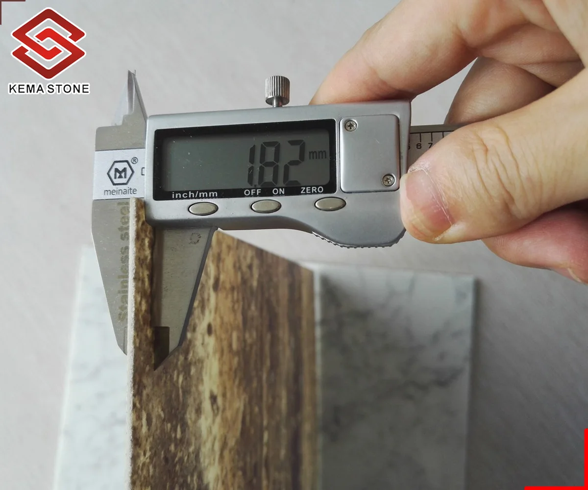 New Technology Real Natural Ultra Thin 3mm Thick  Marble Marmala White Tiles