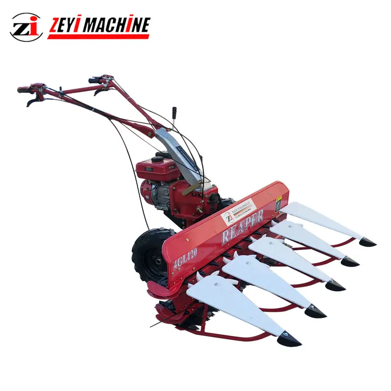 Rice Wheat Reaper Binder Machine Mini Harvester by Walking Tractor