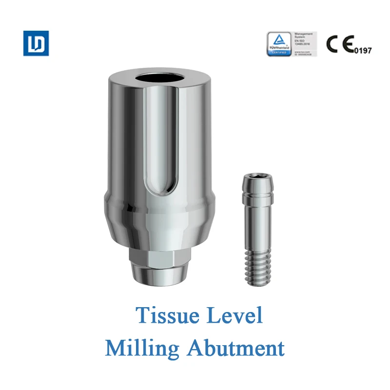MSLD LeadOss Dental Implant abutment Milling Abutment tissue level compatible with straumann ITI titanium based