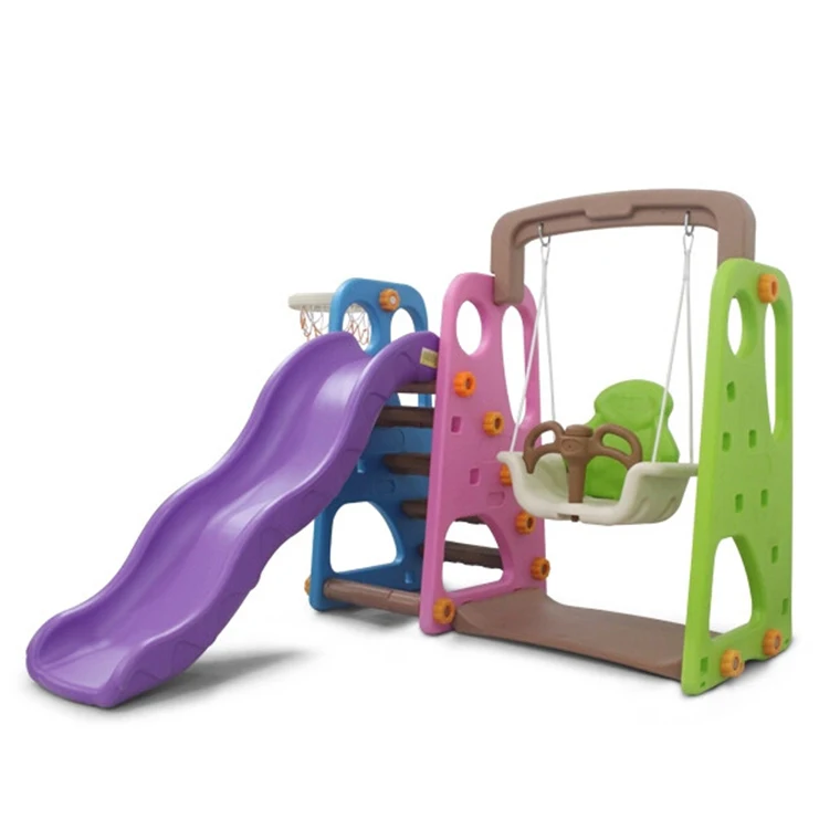 Plastic Colorful Children swing & slide, baby toy